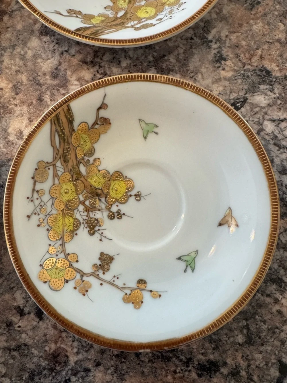 5 Vintage 1950s porcelain saucer from the Asahi Collection in Japan